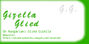 gizella glied business card